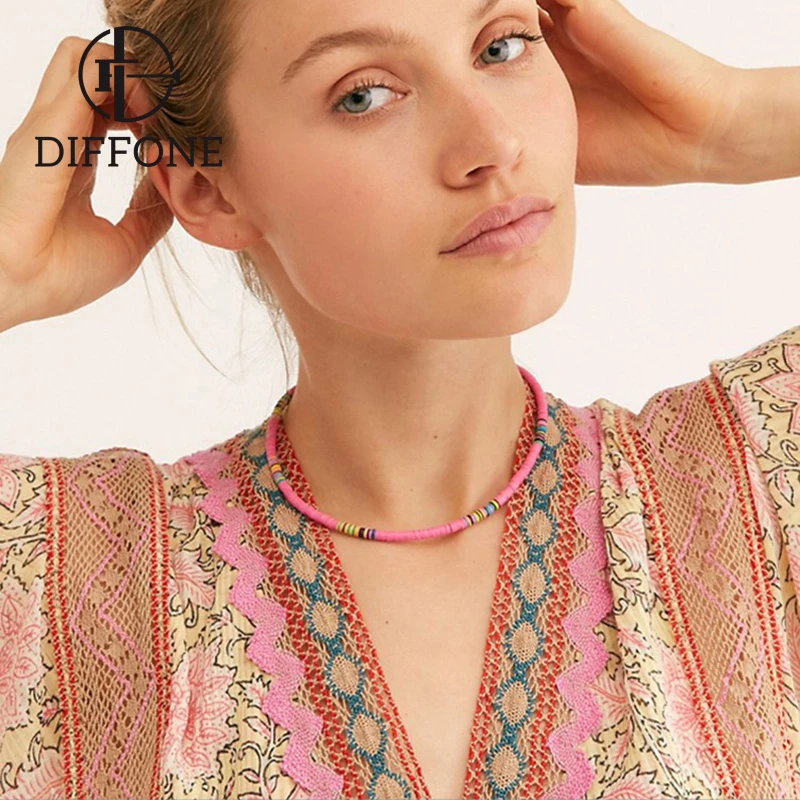 Diffone 2020 новый модный чокер ожерелье для женщин и девушек 8 цветов Очаровательное