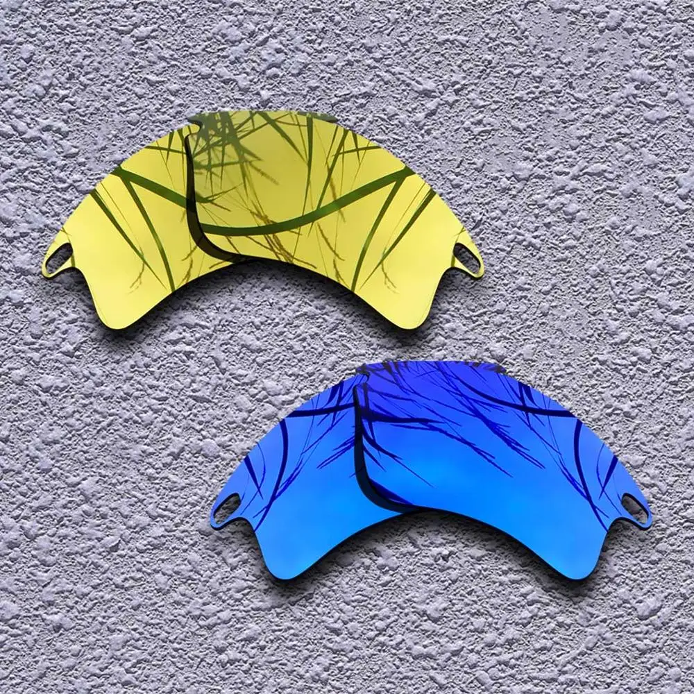 Golden-Purple 2 Pairs Polarized Replacement Lenses for Oakley Fast Jacket XL Sunglasses- Multiple Choices - Цвет линз: Golden-Purple