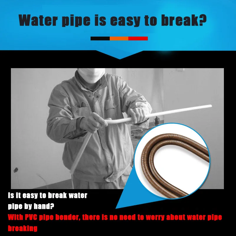 

42/43/46mm Spring Pipe PVC Pipe Conduit Bender Eliminates Need for Heating Blankets PVC Pipe Springs Tool