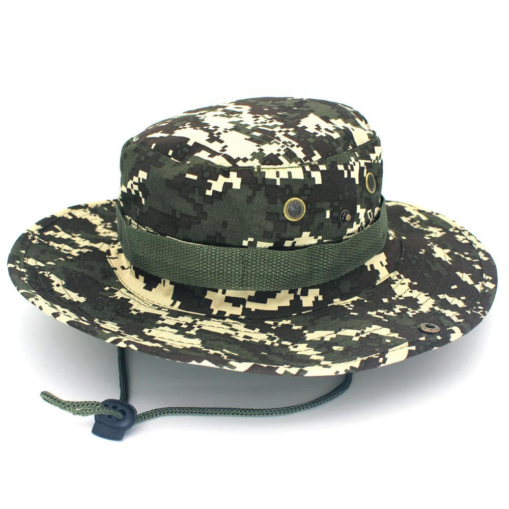 

Outdoor Bucket Hat All-match Women Hat Casual Wear Sun Hat Unisex Boonie Hat Outdoor Travel Hats Cotton Camouflage Cap