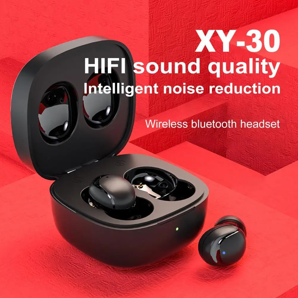 

1 Set Bluetooth Headsets Lightweight Strong Compatibility 350mAh Charge Case TWS Wireless Earbuds for Gifts