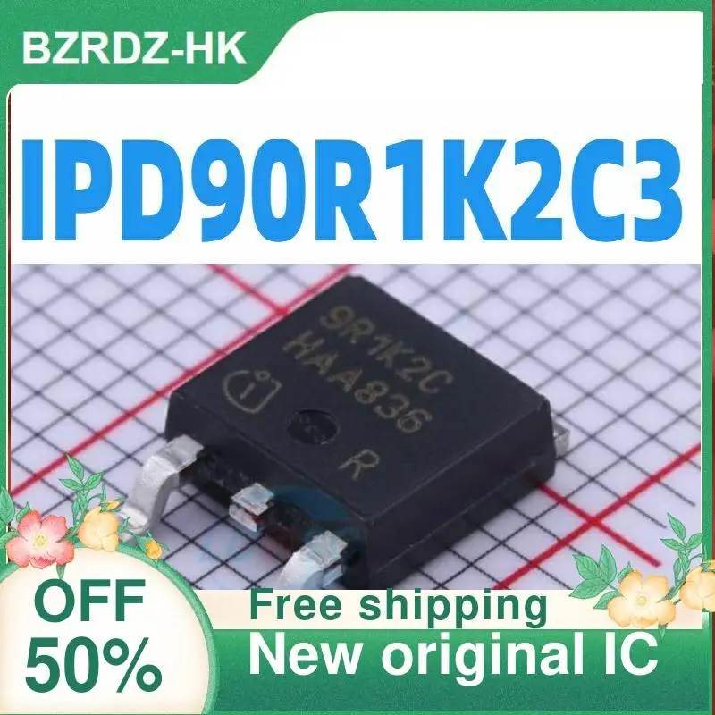 

5 шт./лот IPD90R1K2C3 9R1K2C TO-252 900V 5.1A MOS новый оригинальный IC