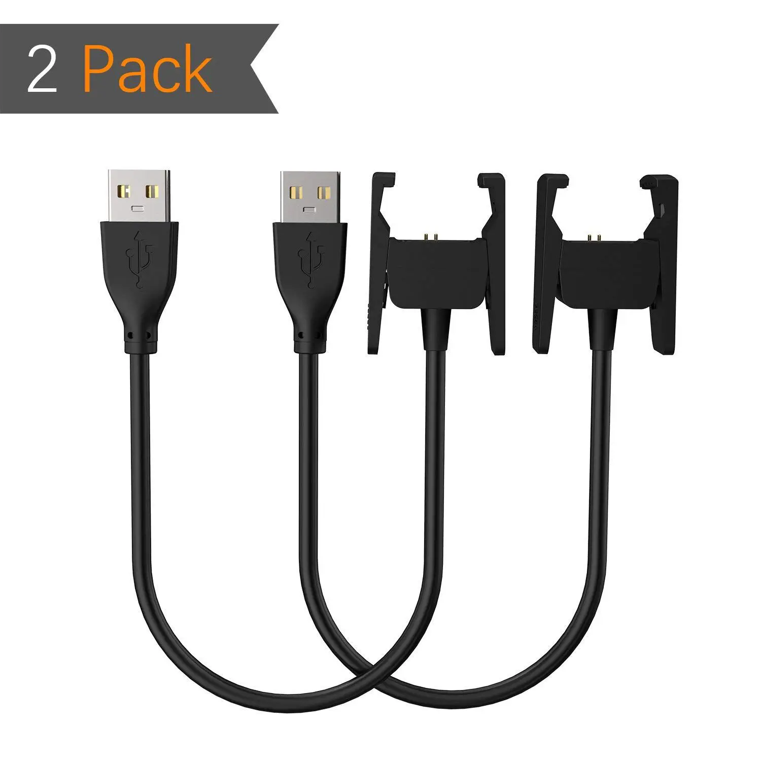 Зарядное устройство для Fitbit Charge 2 шт. Сменные USB зарядные кабели с кабелем Cradle Dock