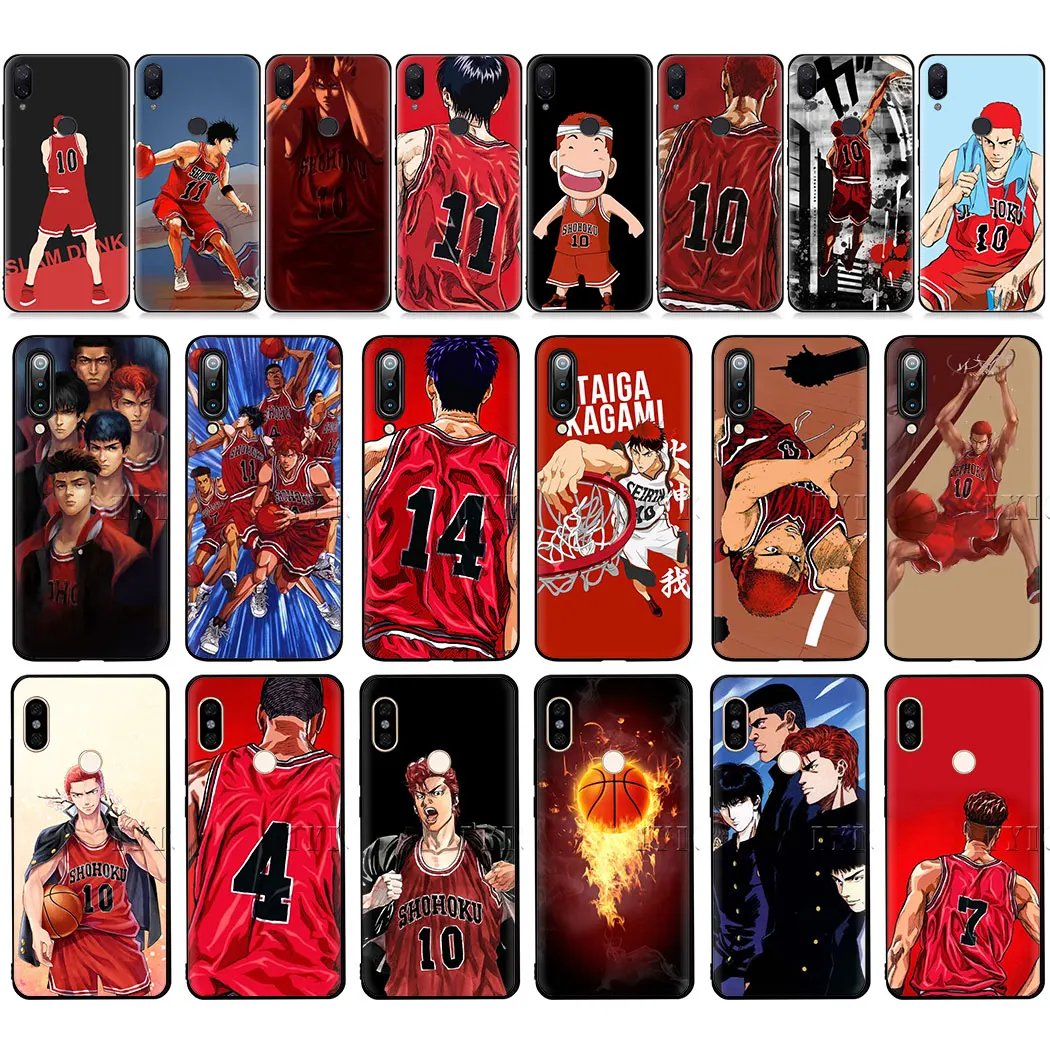 Мягкий чехол для телефона Slam dunk Anime случай Redmi Примечание 4X5 7 K20 6 Pro 5A Prime Go |