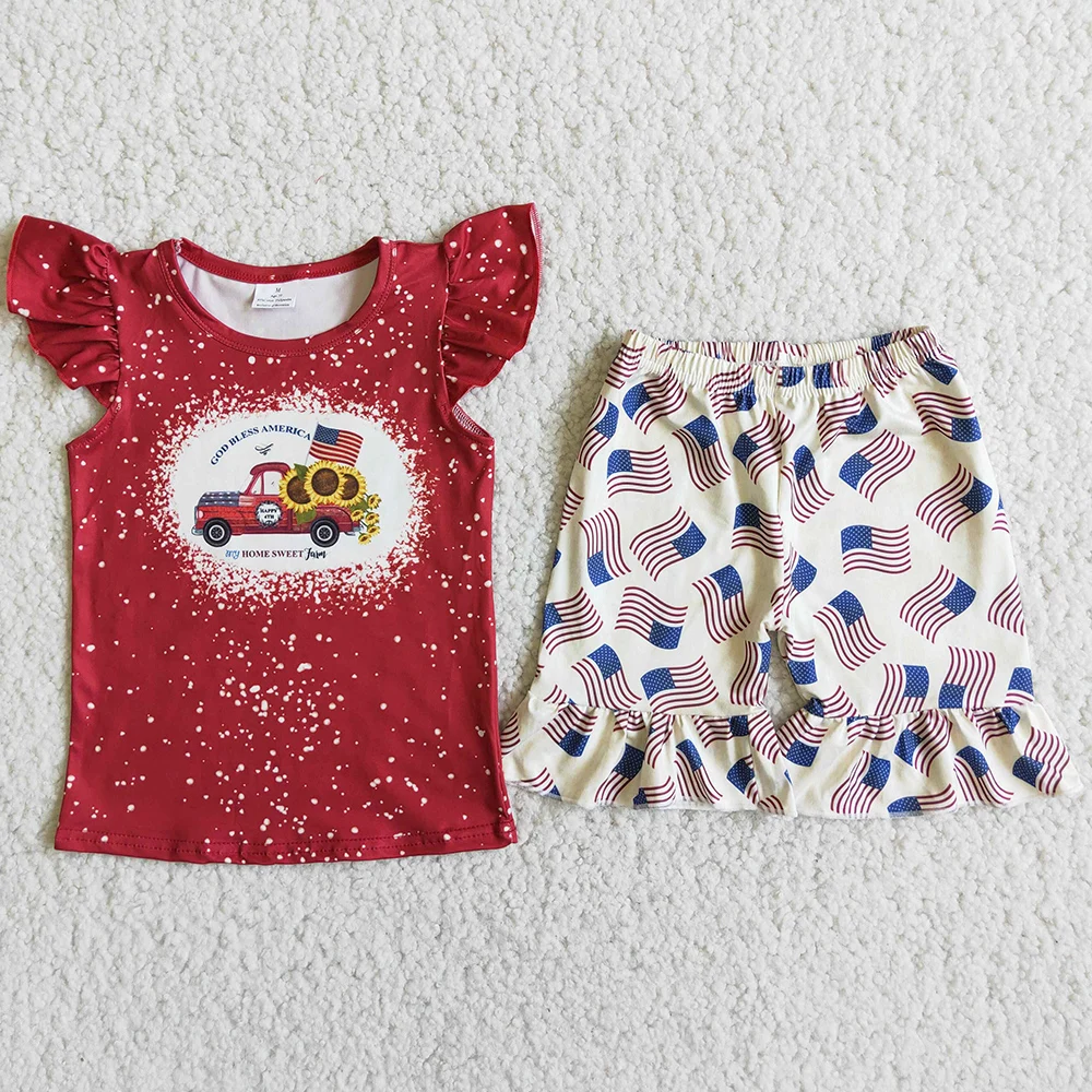 Летняя одежда для маленьких девочек на колесиках с рисунком подсолнуха