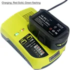 12V-18V Универсальный перезаряжаемый аккумулятор Зарядное устройство для Ryobi P100 P102 P108 P117 P118 с портами USB быстрая зарядка ВеликобританииЕССШАштекер