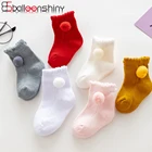 Носки детские Balleenshiny, хлопковые, Нескользящие, ярких цветов, Детские Носки с рисунком