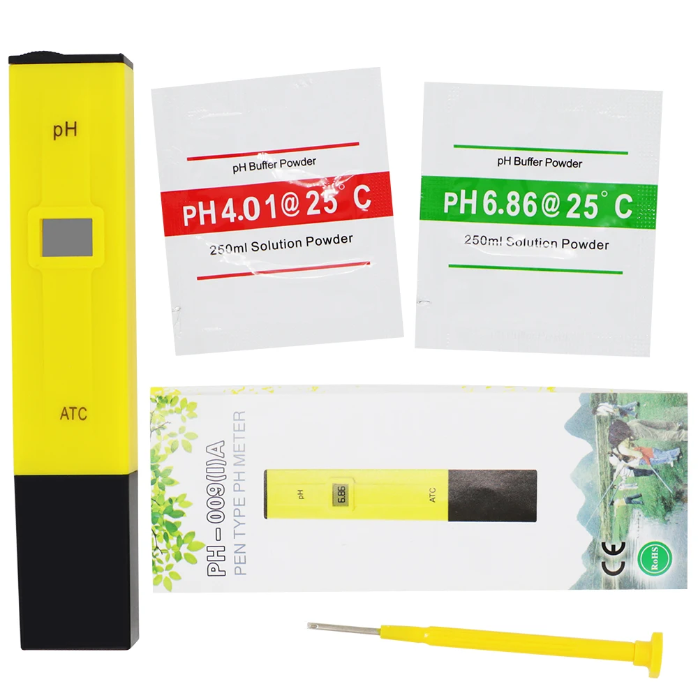 TDS-метр 0-9990ppm Цифровой PH-метр 0 01 PH Высокоточный тестер воды в виде ручки TDS и 0-14