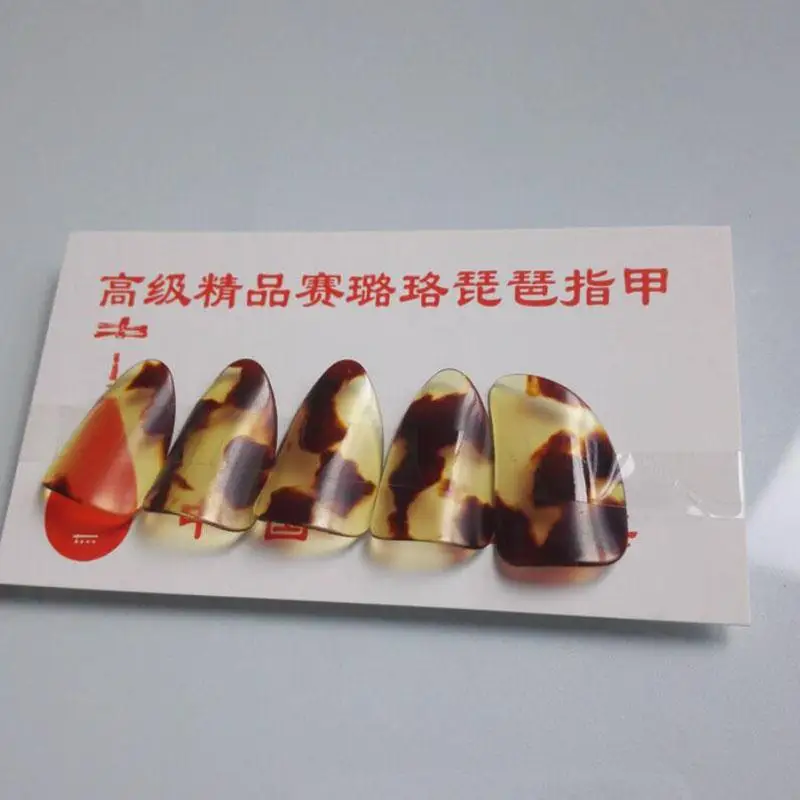 5 шт./компл. guzheng палец выбирает большой Tortoiseshell цвет ку Чжэн ногтей Withe | Спорт и