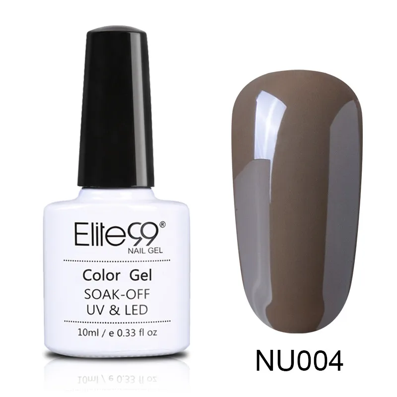 004 Elite99 10 мл Гель-лак телесного цвета Vernis Полупостоянный УФ-гель для ногтей гели для дизайна ногтей Эмаль лак для ногтей гель лак - Цвет: 004