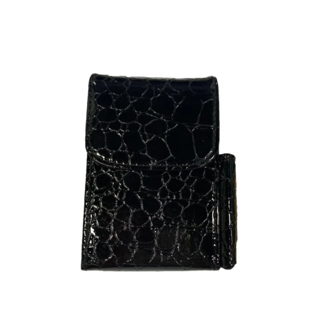 

PU Leather Cigarette Box Anti-Scratch Protective Storage Case with Lighter Holder for Cigarette Lighter