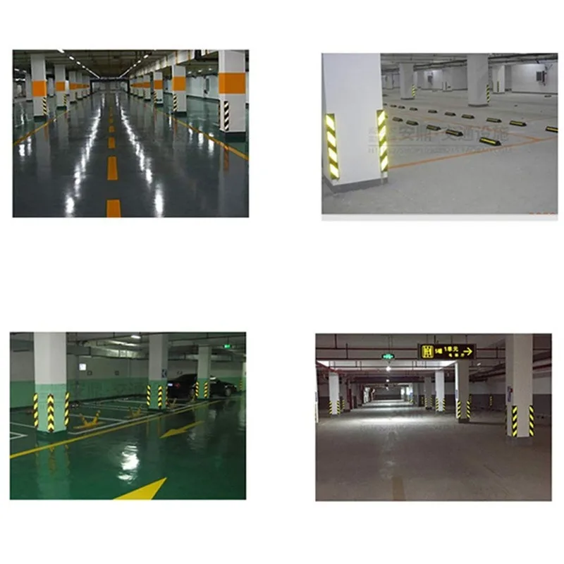 Автомобильный парковочный протектор угловая Резина с отражателем гаражная