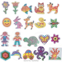 10pcs pegboards for hama beads 5mm perler ironing model mosaic girls children diy water beads puzzle accessories kids toys