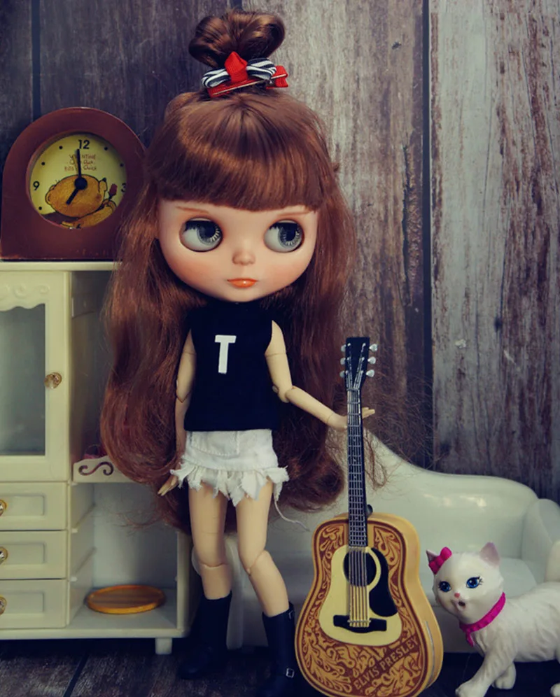 Комплект одежды для кукол Blythe Модный комплект майка топ пальто юбка платье брюки
