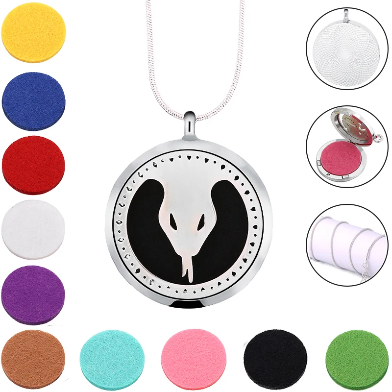 Магнитный 316L Нержавеющая сталь змея эфирное масло диффузор Цепочки и ожерелья