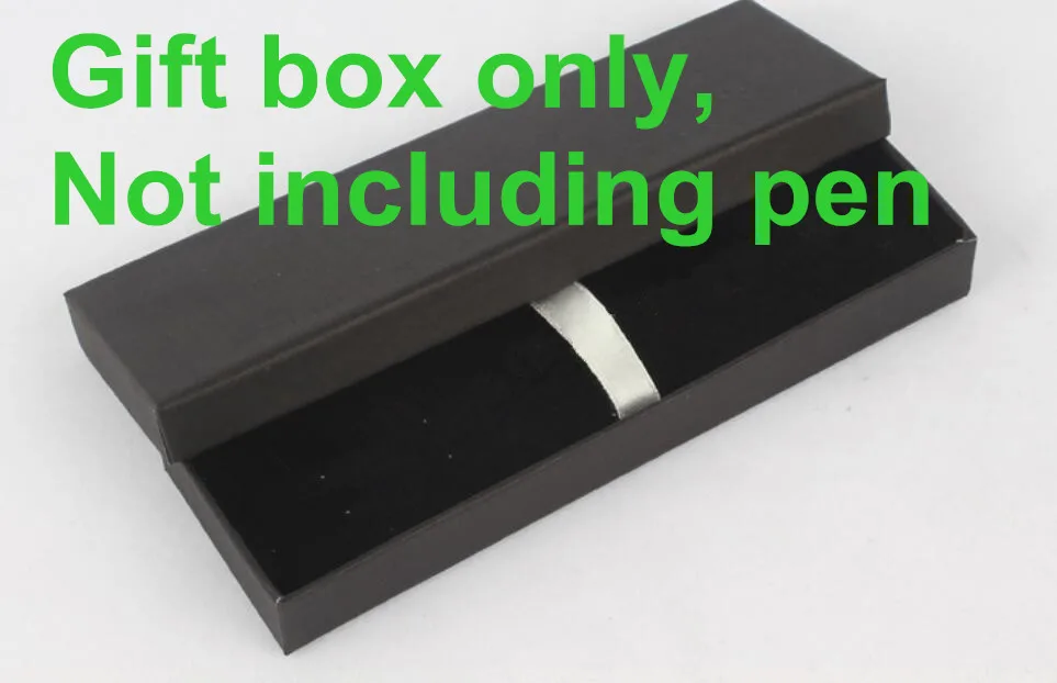 gift box only Металлический чехол, шариковая ручка, бриллиантовое кольцо в карате, кристальная ручка для леди, свадьбы, офиса, школы, подарок, шариковая ручка, розовое золото - Цвет: gift box only