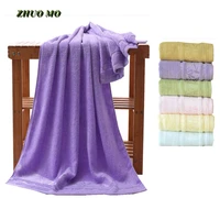 2pcs beautifully embroidered bamboo fiber bath beach towel bathroom for adults home absorb water soft shower 70140 cm towel