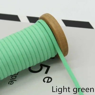 Light green Meetee 23 ярдов 5 мм веревка эластичная лента плечевой ремень для волос детское кольцо обувь DIY аксессуары ручной работы BD393 - Цвет: Light green