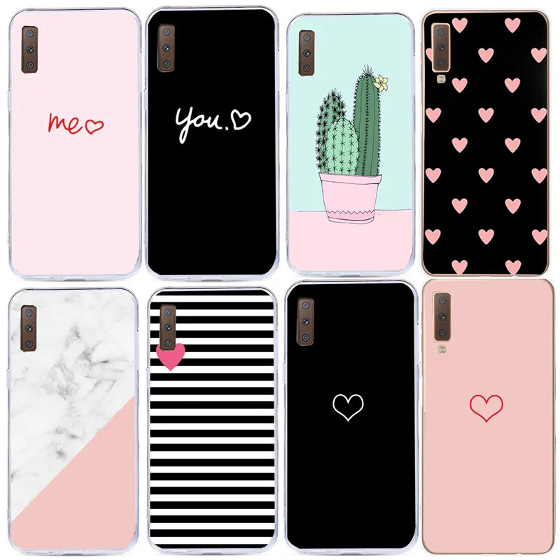 

Силиконовые чехлы для Samsung Galaxy A7 2018, чехол для задней панели телефона Samsung Note 9 S9 A8 Plus 2018 J5 2017 J530 S7 Edge Fundas