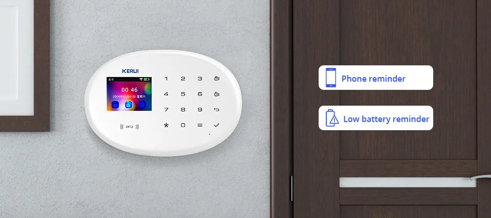 KERUI W20 беспроводной Smart keybord RFID SIM GSM охранный датчик домашняя система охранной сигнализации IOS Android приложение управление сенсорная клавиатура