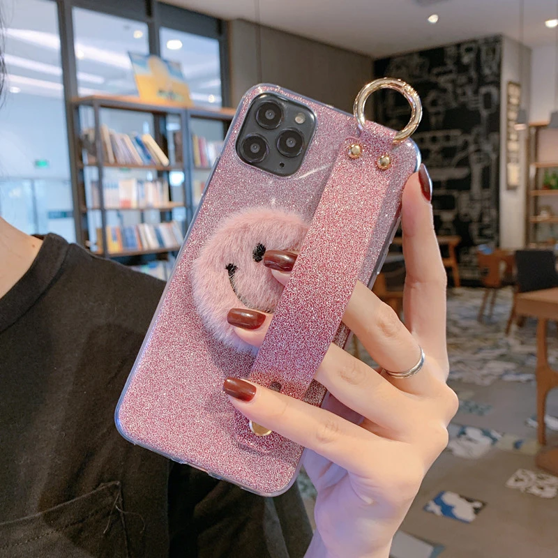 Блестящий чехол на запястье для Oppo Realme X2 Pro Reno ACE K1 R15X A39 A57 F1A A5 A3S A59 F1S A7 A71 A77 F3 A83 a1 F5 A73