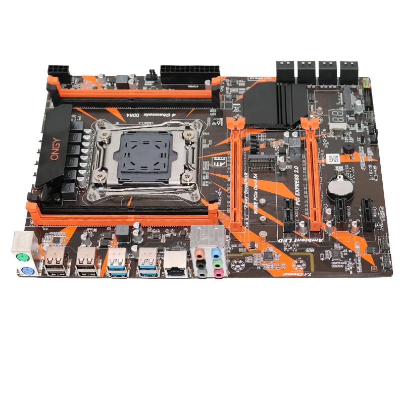 Игровая материнская плата Ongy X99 LGA 2011 ATX USB3.0 VGA DDR4 32 Гб REG ECC память процессор Intel i7 Xeon