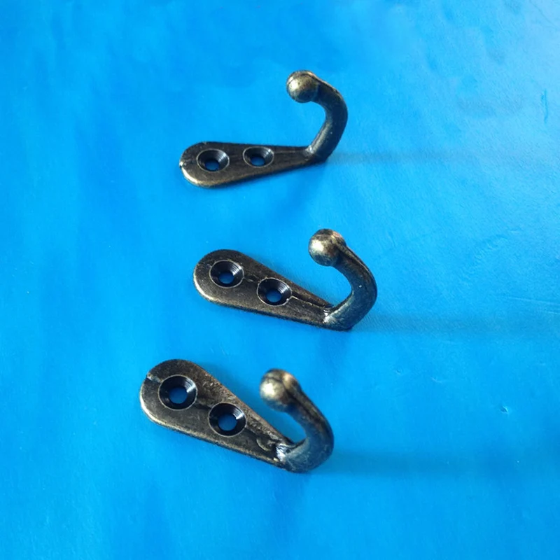 

10 Pcs 30 * 11mm Antique Hooks Wall Door Metal Antique Hooks Hanger For Key Clothes Coat Hat Bags Towel