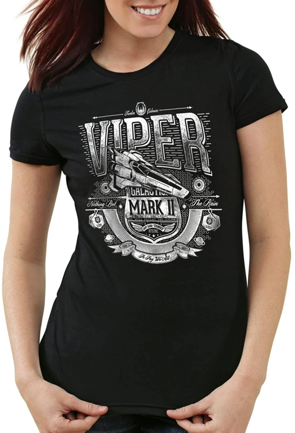 Style3 Viper Camiseta Mujer футболка галактика BSG|Мужские футболки| |