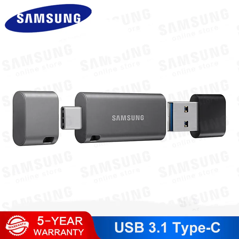 Samsung Usb флэш накопитель 32 ГБ 64 128 г 256 двойной порт флеш диск Usb3.1 Тип C Pendrive Memory Stick