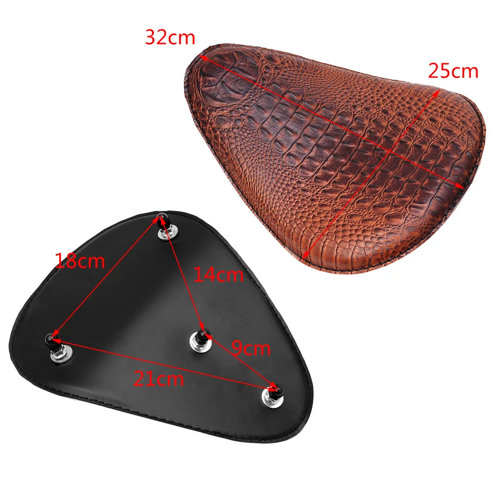 Мотоциклетное сиденье для соло коричневый пружинный кронштейн базовый набор 3