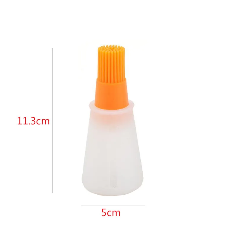 

1 Pcs Portable Silicone Oil Bottle with Brush Grill Oil Brushes Liquid Oil Pastry Kitchen Baking BBQ Tool Kitchen Tools for BBQ