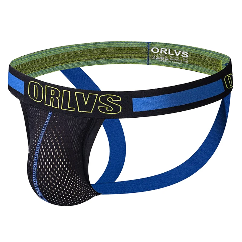 ORLVS Брендовое Мужское нижнее белье сексуальное мужские стринги дышащие трусы tanga