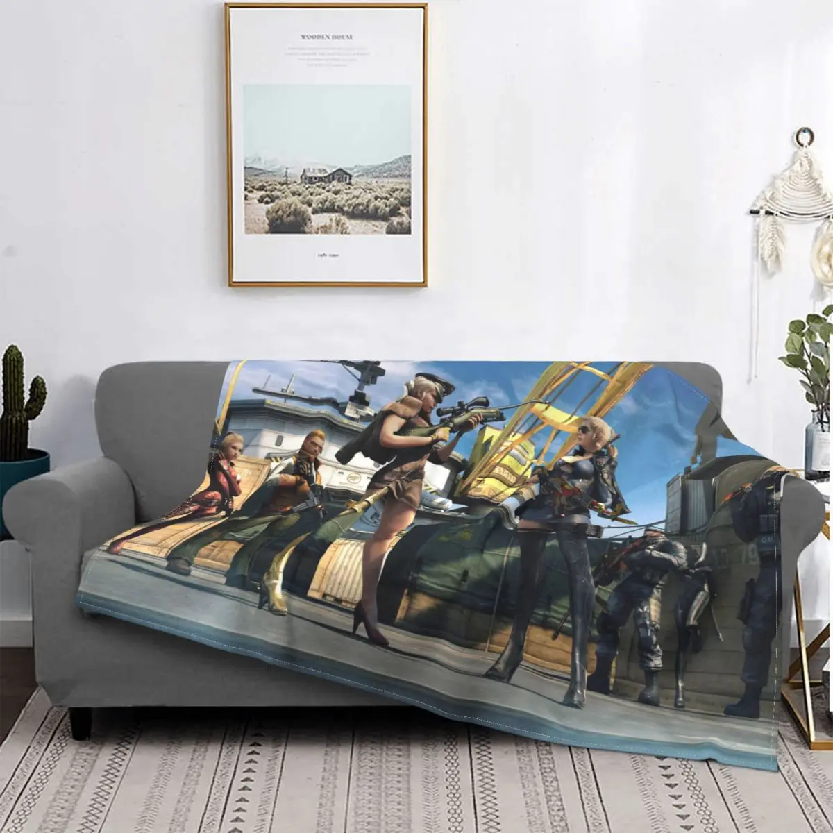 

Cross Fire Gun Shooting Games Fight Portable Warm Throw Blankets for Bedding Travel