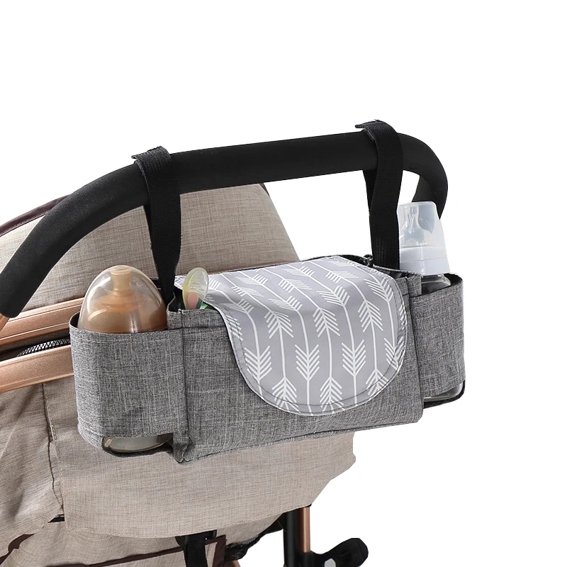 Accesorios de cochecito de beb&eacute;, bolsa Retro cl&aacute;sica de maternidad, organizador de almacenamiento de pa&ntilde;ales, bolsas de aislamiento de gran capacidad para pa&ntilde;ales-5