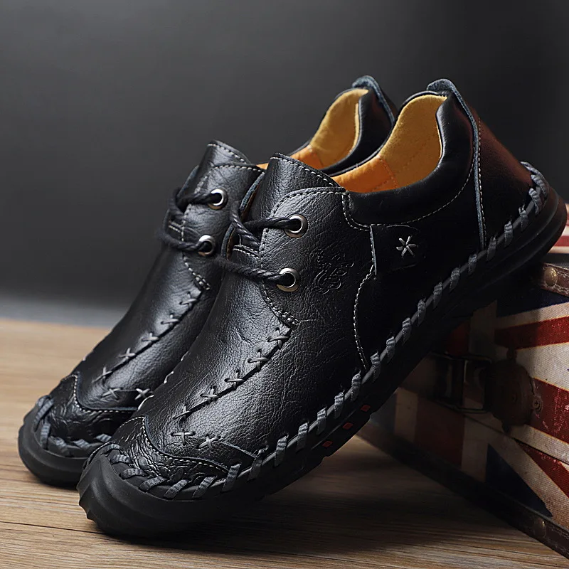 

Classic Comfortable Men Spring Autumn Casual Shoes Loafers Men Shoes Quality Leather Shoes Men Flats Hot Sale Casual Shoes