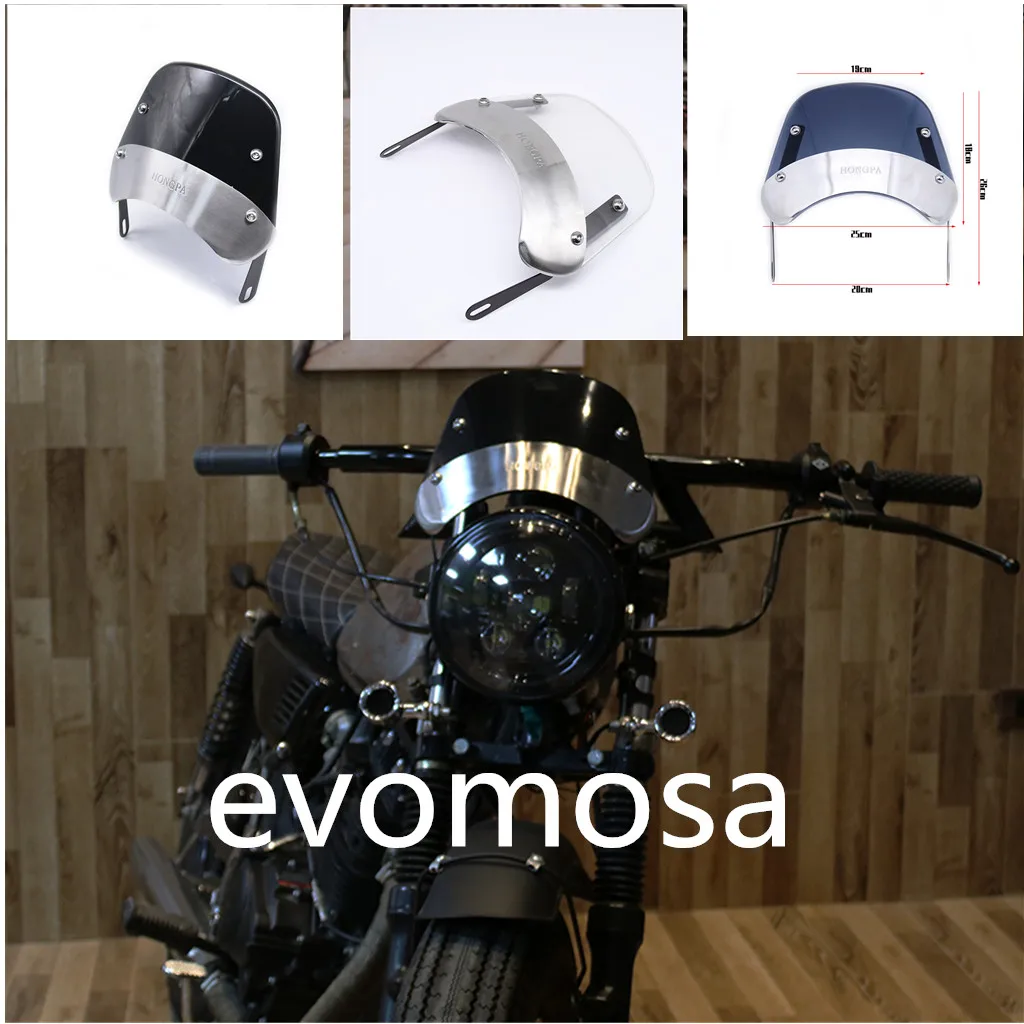 Для Honda Yamaha XJR 1300 Suzuki GSX 1400 Royal 5-7 дюймов мотоциклетные ретро-фары для кафе лобовое