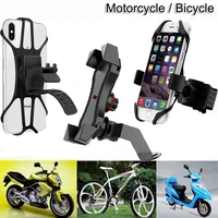 silicon bicycle phone holder for 3 5 7inch mobile stand universal motorcycle gps phone holder bike handlebar stand clip bracket