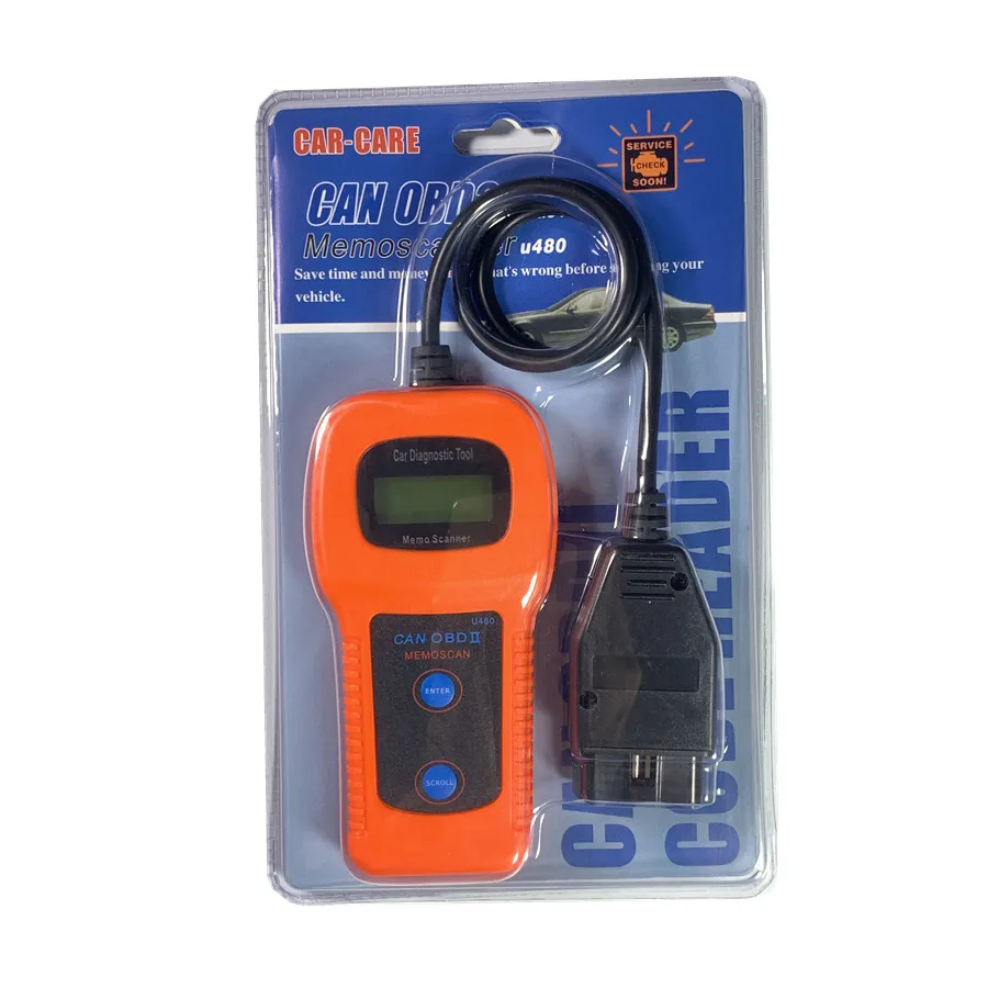 Высокая Рекомендуемая U480 CAN BUS OBD OBD2 считыватель кодов для автомобилей/грузовиков