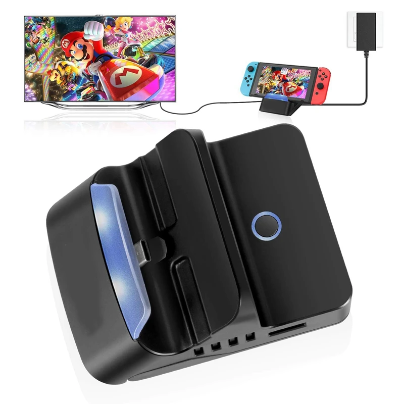 

RISE-Portable TV Docking Station Replacement for Nintendo Switch with HDMI and USB 3.0 Port Switch Dock