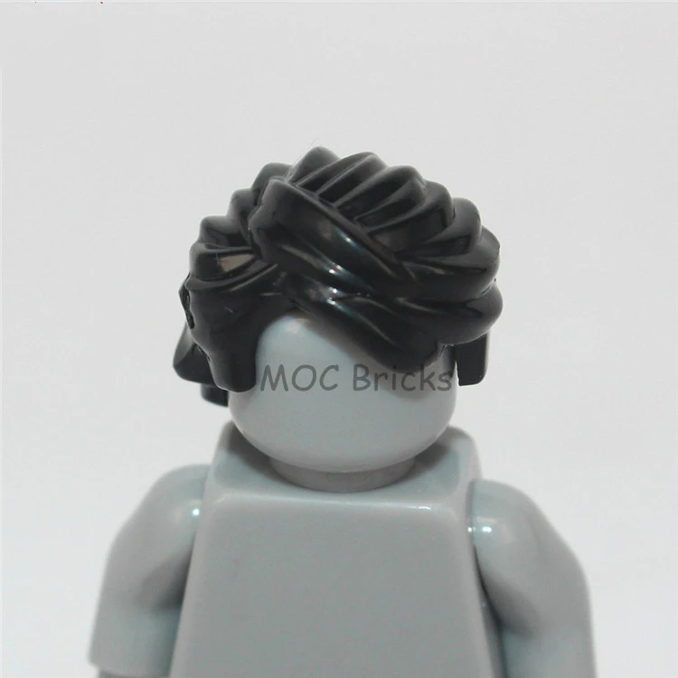 1004C 10 шт./лот кубики Moc DIY фигурки части мужские волосы Мини Аксессуары для кукол развивающие строительные блоки игрушки для детей рождественские подарки - Цвет: 1004C