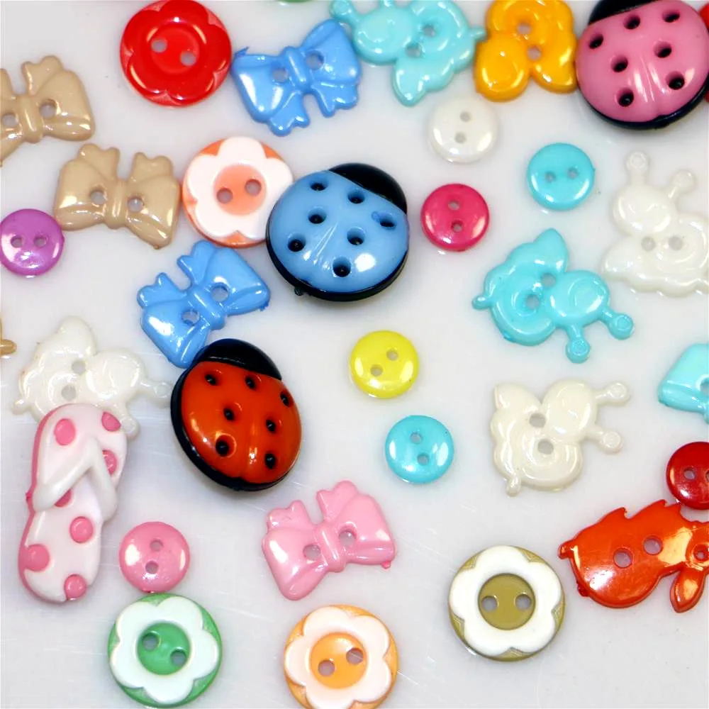 Акриловые Швейные пуговицы с 2 отверстиями цветок звезда медведь Пришивные