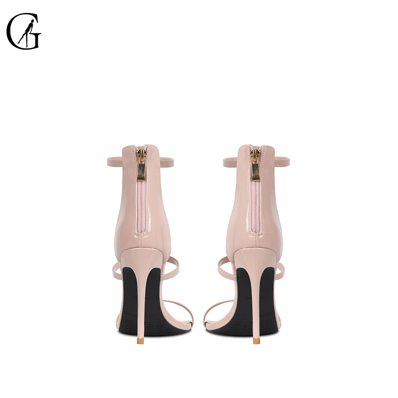 Босоножки GOXEOU женские из лакированной кожи пикантные модные туфли на высоком