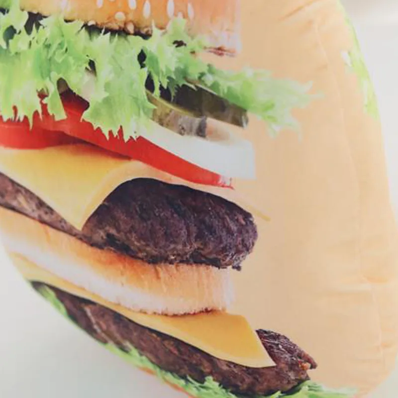 Имитация пиццы печенье гамбургер плюшевые игрушки диванная подушка мультяшный