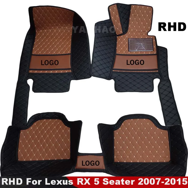 

Автомобильные коврики RHD для Lexus RX на 5 мест, коврики 2015, 2014, 2013, 2012, 2011, 2010, 2009, 2008, 2007, пользовательские автомобильные аксессуары Interio