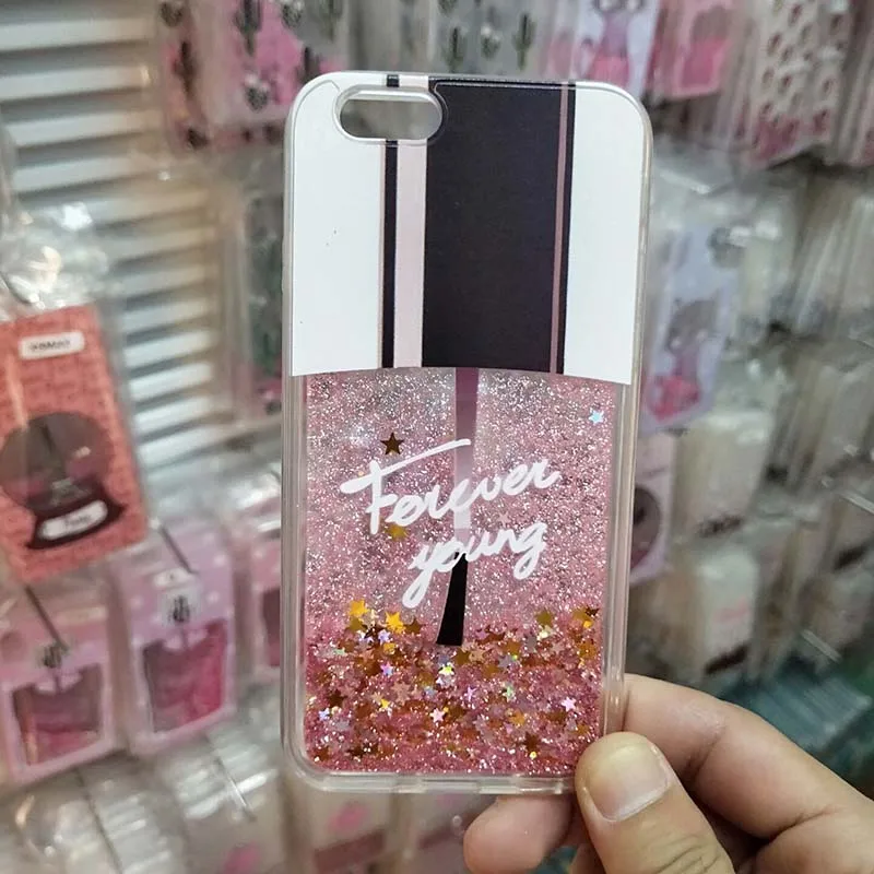 Nail Polish Чехол с блестящими звездами и сердечками для iPhone 11 Pro XS Max XR X 7 8 6 6S Plus 5 5S SE мягкий чехол из ТПУ с динамическим жидким зыбучим песком - Цвет: Nail Polish