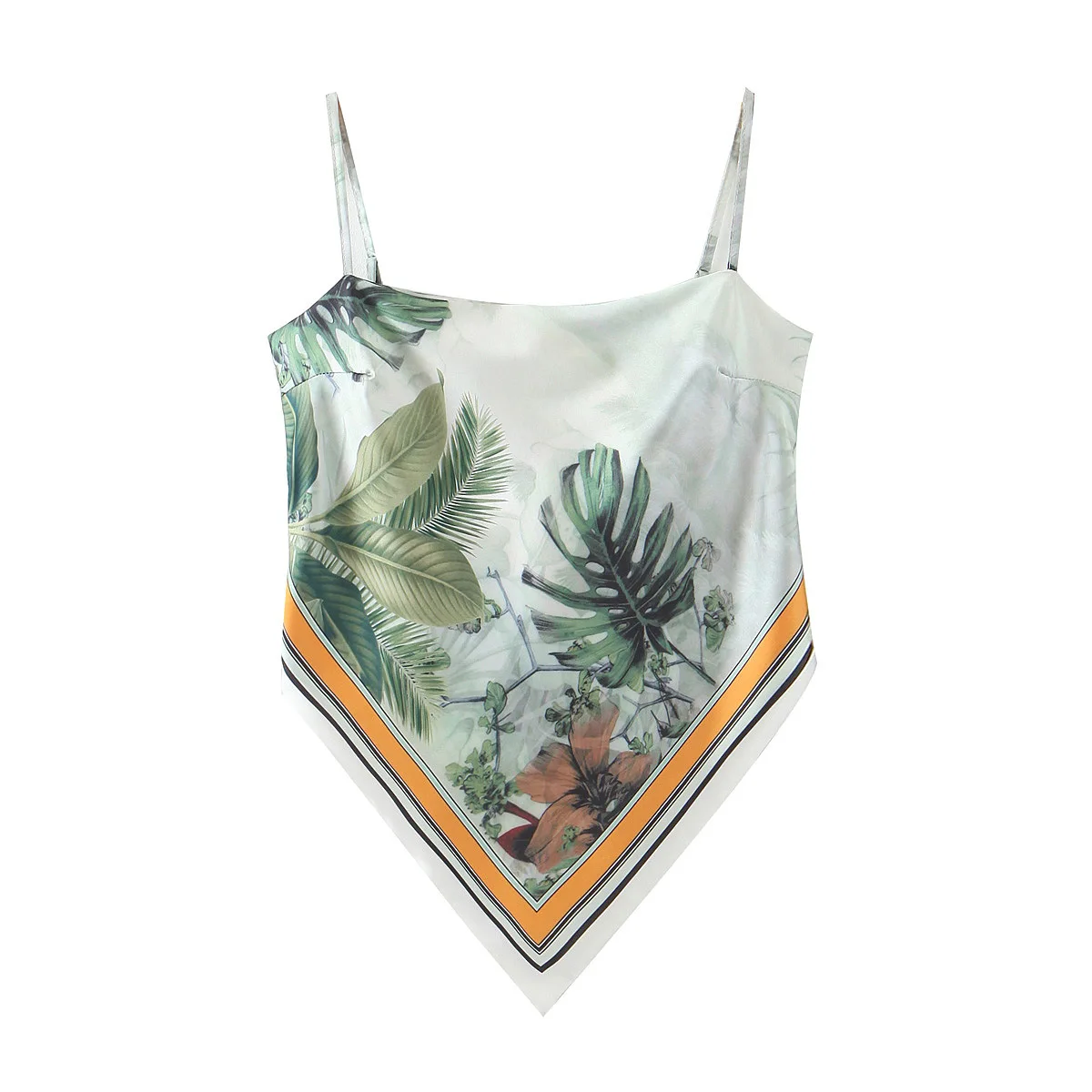 

Small Suspender Summer Sexy Halter Knotted Top Print Retro Tops Type Clothing Length Style Pattern Type Totem Decoration Origin