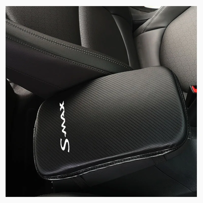 Stylish and soft Pu Leather Car Center Console Arm Rest Seat Box Pad Vehicle Protective Styling For Ford Smax | Автомобили и