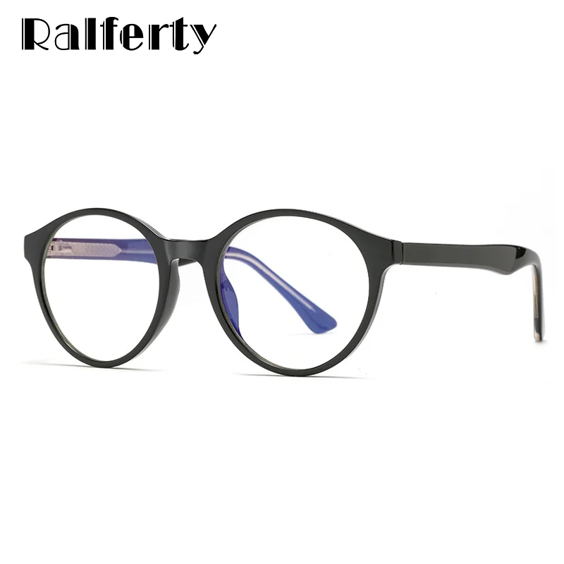 Ralferty большие компьютерные очки круглые анти-синий светильник оправа для глаз