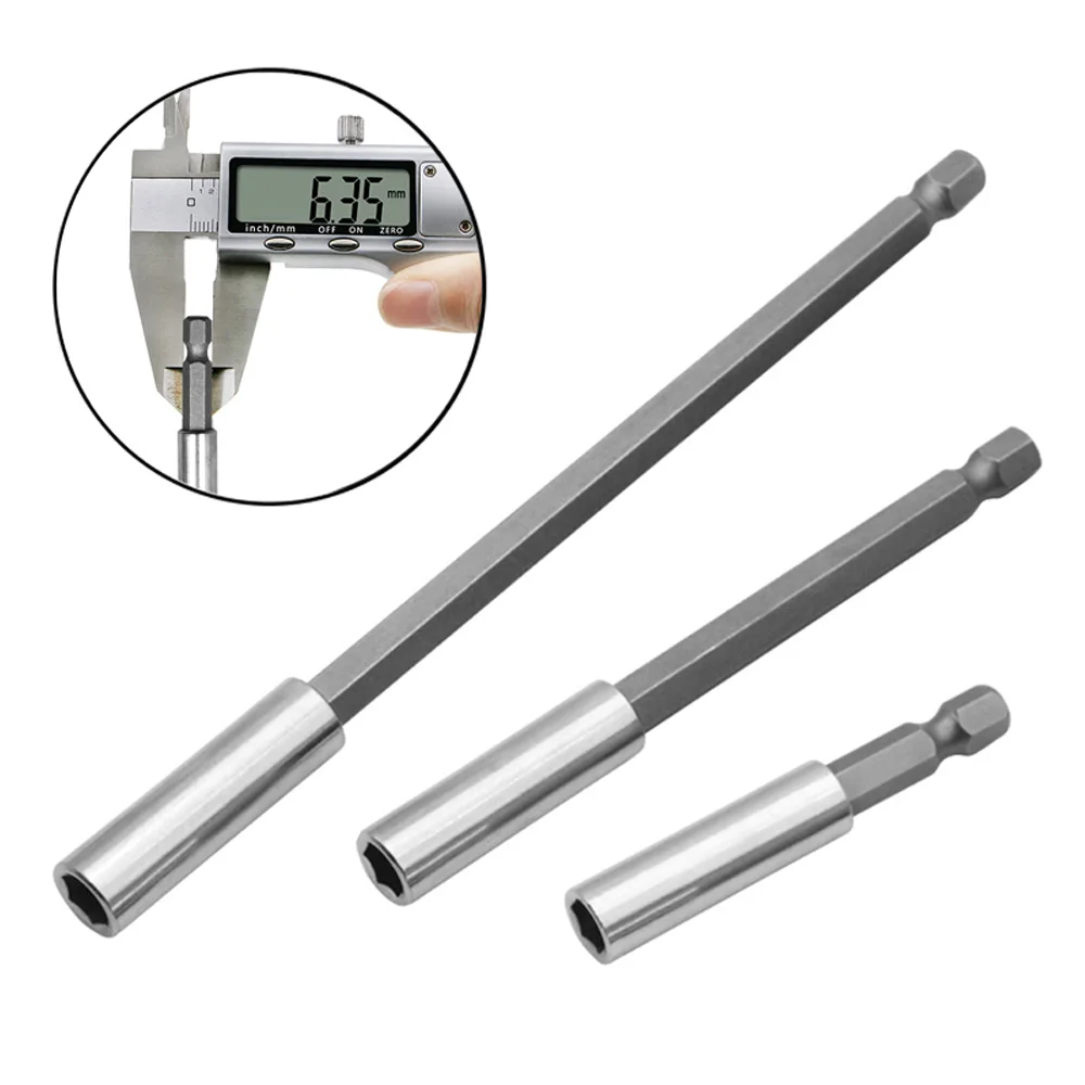 

60/75/100/150mm Hex Shank Shank Long Handle Screwdriver Bit Tip Quick Change Hand Tool Extension Socket