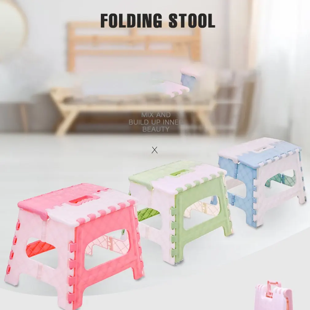 

Folding Step Stool Lightweight Step Stool Mini Cartoon Safe Stool for Kitchen, Bathroom, Bedroom, Kids or Adults